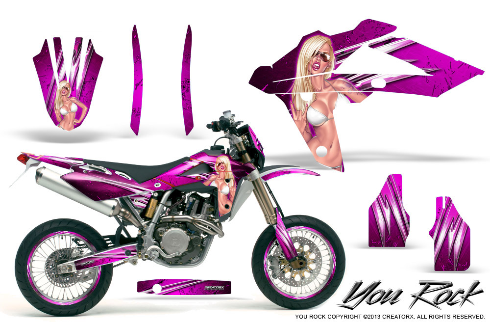 Husqvarna SMR 05-07 Graphics Kit You Rock Pink NP Rims